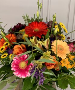 bunte Blumen als Strauß