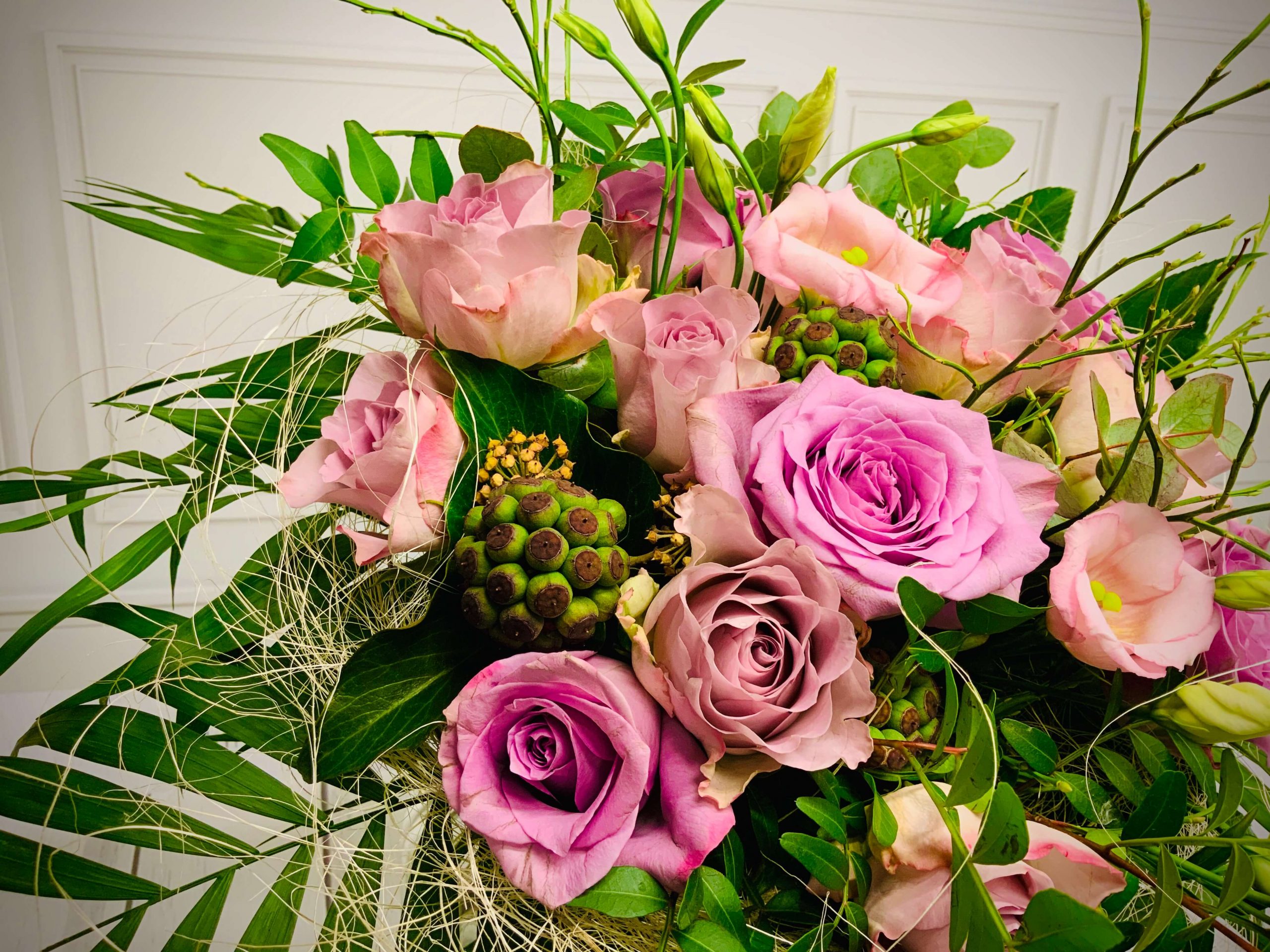 Blumen als Strauß in fliederfarben