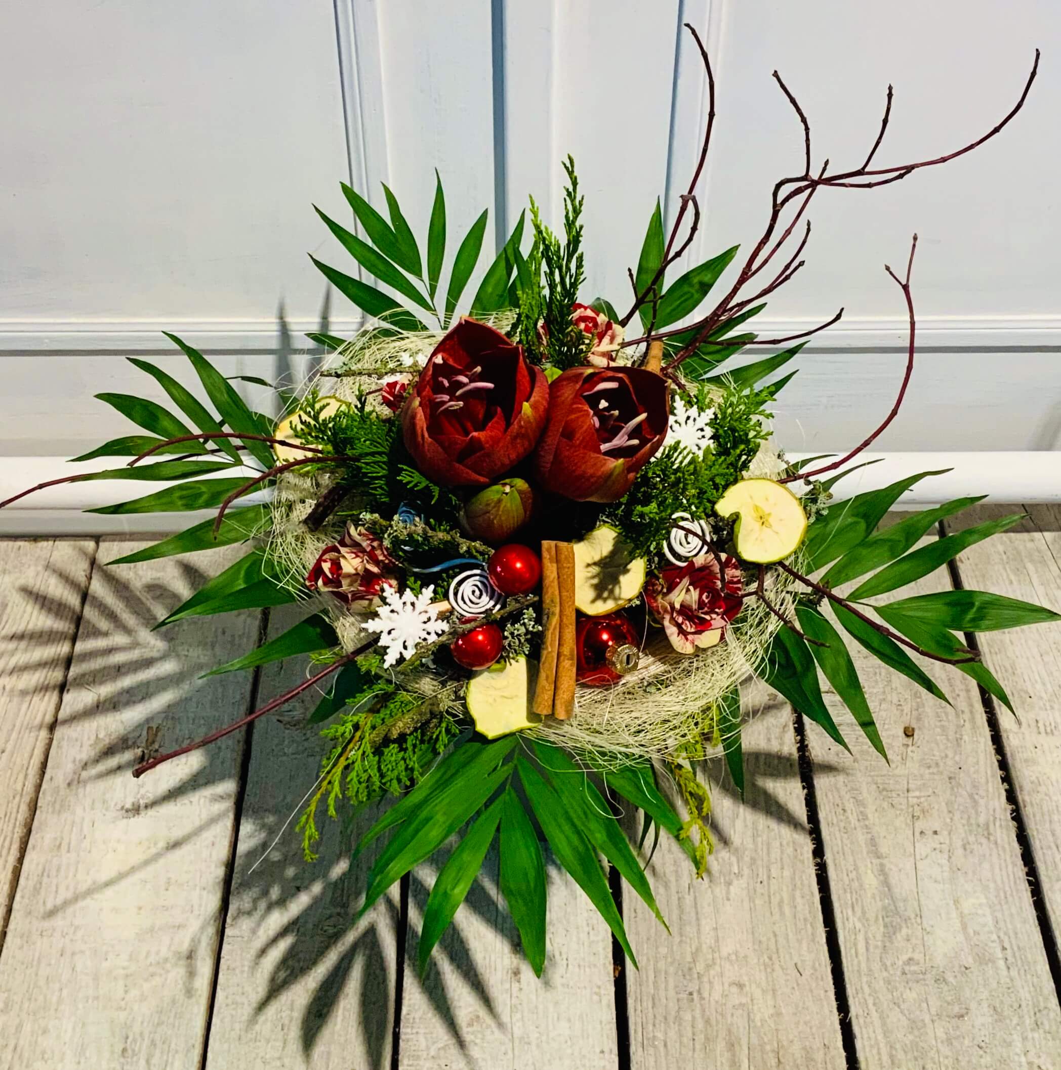 Amaryllis rot - kurz gebunden – Bild 2