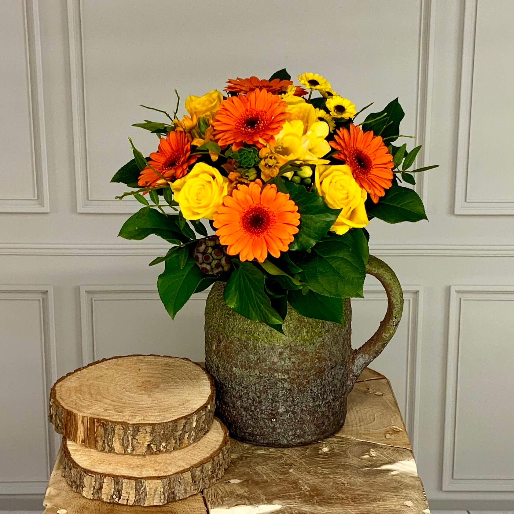 Blumenstrauß gelb orange online bestellen