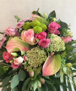 Strauß Sweet Elegance in pink mit Rosen