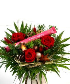 Weihnacht Strauß in rot und Schokolade