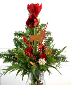 Blumen mit Cortenstahl in Rost und rot