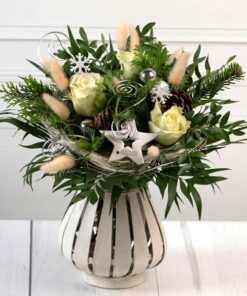 Blumenstrauß weiß mit Tiziano Stern