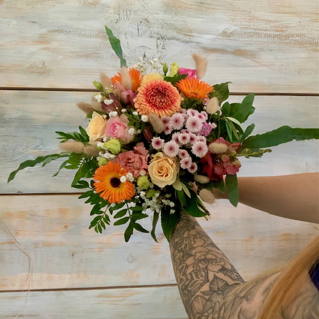 Blumenstrauß sonnengruß von Herzen