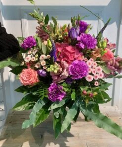 Blumen Sommerflair in pink lila